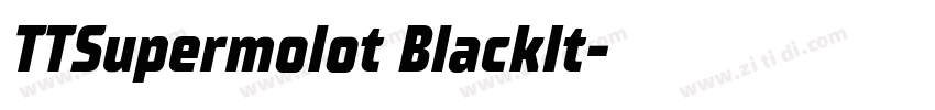 TTSupermolot BlackIt字体转换
